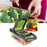 Vegetable Chopper 15 in 1 Vegetable Cutter Household Potato Chopper Radish Grater for Kitchen In Australia - Darrahopens