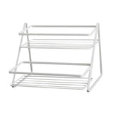 Kitchen Countertop Storage Rack Space Saving Multifunctional 2 Tiers Spice Toiletries Makeup Counter Standing Shelf White