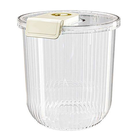 Rice Container Clear Rice Storage Bin Airtight Rice Bucket for Dry Food Grain Flour Soybean Kitchen Pantry Countertop 11kg 27.5x31x20cm / 10.8x12.2x7.9in In Australia - Darrahopens