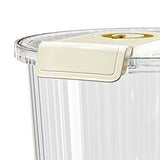 Rice Container Clear Rice Storage Bin Airtight Rice Bucket for Dry Food Grain Flour Soybean Kitchen Pantry Countertop 11kg 27.5x31x20cm / 10.8x12.2x7.9in In Australia - Darrahopens