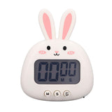 Cartoon Digital Timer ABS Portable Lightweight Simple To Use Cute Cartoon Timer for Kitchen Cooking White Rabbit In Australia - Darrahopens