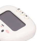 Cartoon Digital Timer ABS Portable Lightweight Simple To Use Cute Cartoon Timer for Kitchen Cooking White Rabbit