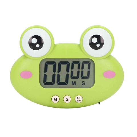 Cartoon Digital Timer ABS Portable Lightweight Simple To Use Cute Cartoon Timer for Kitchen Cooking Green Frog In Australia - Darrahopens