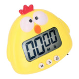 Digital Kitchen Timer Countup Countdown Cartoon Animal Sound Flash Alert Easy Operation with Stand for Cooking Teaching Yellow Chick In Australia - Darrahopens