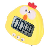 Digital Kitchen Timer Countup Countdown Cartoon Animal Sound Flash Alert Easy Operation with Stand for Cooking Teaching Yellow Chick In Australia - Darrahopens