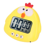 Digital Kitchen Timer Countup Countdown Cartoon Animal Sound Flash Alert Easy Operation with Stand for Cooking Teaching Yellow Chick In Australia - Darrahopens