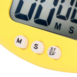 Digital Kitchen Timer Countup Countdown Cartoon Animal Sound Flash Alert Easy Operation with Stand for Cooking Teaching Yellow Chick