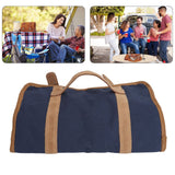 Bartending Tool Bag Portable Large Capacity Stylish Adjustable Shoulder Strap Bartender Kit Bag for Camping Parties Blue