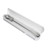 Plastic Wrap Dispenser with Slide Cutter Smooth Cutting Adjustable Reusable Cling Film Dispenser for Tin Foil S 37x6.5cm In Australia - Darrahopens