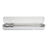 Plastic Wrap Dispenser with Slide Cutter Smooth Cutting Adjustable Reusable Cling Film Dispenser for Tin Foil S 37x6.5cm
