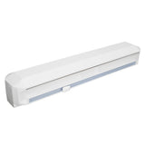 Plastic Wrap Dispenser with Slide Cutter Smooth Cutting Adjustable Reusable Cling Film Dispenser for Tin Foil M 38.5x7.5cm