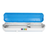 Plastic Wrap Dispenser with Slide Cutter Smooth Cutting Adjustable Reusable Cling Film Dispenser for Tin Foil L 38x9.8cm In Australia - Darrahopens