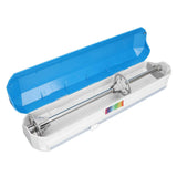 Plastic Wrap Dispenser with Slide Cutter Smooth Cutting Adjustable Reusable Cling Film Dispenser for Tin Foil L 38x9.8cm In Australia - Darrahopens
