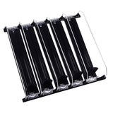 Drink Organizer for Fridge Spring Loaded Adjustable Push Rod Slide Rail Soda Can Dispenser for Beer Beverages 38cm Black In Australia - Darrahopens