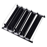 Drink Organizer for Fridge Spring Loaded Adjustable Push Rod Slide Rail Soda Can Dispenser for Beer Beverages 38cm Black In Australia - Darrahopens