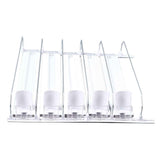 Drink Organizer for Fridge Spring Loaded Adjustable Push Rod Slide Rail Soda Can Dispenser for Beer Beverages 38cm White In Australia - Darrahopens