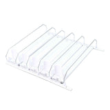 Drink Organizer for Fridge Spring Loaded Adjustable Push Rod Slide Rail Soda Can Dispenser for Beer Beverages 38cm White In Australia - Darrahopens