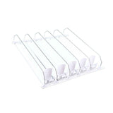 Drink Organizer for Fridge Spring Loaded Adjustable Push Rod Slide Rail Soda Can Dispenser for Beer Beverages 38cm White In Australia - Darrahopens