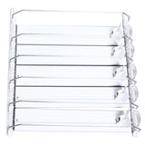 Drink Organizer for Fridge Spring Loaded Adjustable Push Rod Slide Rail Soda Can Dispenser for Beer Beverages 38cm White