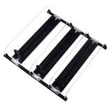 38cm Drink Organizer for Fridge Automatic Pusher Glide 12oz 16oz 20oz Soda Dispenser for Fridge Width Adjustable E Shaped 38cm Black In Australia - Darrahopens