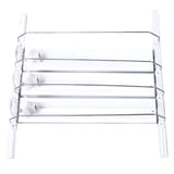 38cm Drink Organizer for Fridge Automatic Pusher Glide 12oz 16oz 20oz Soda Dispenser for Fridge Width Adjustable E Shaped 38cm White