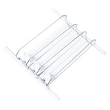 38cm Drink Organizer for Fridge Automatic Pusher Glide 12oz 16oz 20oz Soda Dispenser for Fridge Width Adjustable E Shaped 38cm White