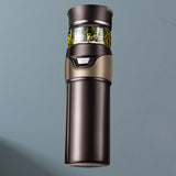 Tea Bottle with Infuser Tea Tumbler Stainless Steel Double Layer Insulated Cup for Men Daily Office Home Brown