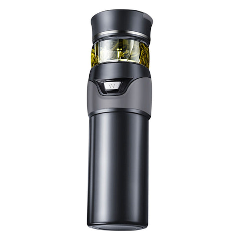 Tea Bottle with Infuser Tea Tumbler Stainless Steel Double Layer Insulated Cup for Men Daily Office Home Grey