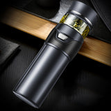 Tea Bottle with Infuser Tea Tumbler Stainless Steel Double Layer Insulated Cup for Men Daily Office Home Grey