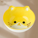 Kids Bowl Ceramic Cute Cartoon Animal Shape Rice Bowls Reusable Dinner Tableware for Serving Soup Cereal Pasta Ice Cream Cat