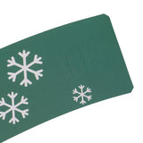 50PCS Coffee Cup Sleeves Disposable Paper Cup Sleeves Hot Drink Holder for Halloween Christmas Chocolate Cold Beverage Green