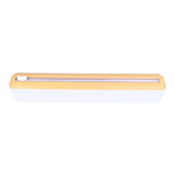 Reusable Cling Film Dispenser Magnetic Refillable Plastic Wrap Dispenser with Cutter Magnetic Stripe White Yellow