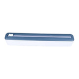 Reusable Cling Film Dispenser Magnetic Refillable Plastic Wrap Dispenser with Cutter Magnetic Stripe White Blue
