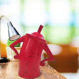 Storage Canister Resin Multifunctional Stylish Food Storage Jar Home Decoration for Jewelry Coffee Red S