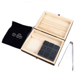 Whisky Stones Cube Shaped Granite Chilling Whiskey Rocks Set Recyclable Quick Drying Whisky Stones with Pine Box In Australia - Darrahopens