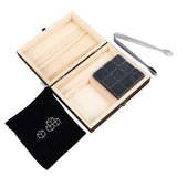 Whisky Stones Cube Shaped Granite Chilling Whiskey Rocks Set Recyclable Quick Drying Whisky Stones with Pine Box In Australia - Darrahopens