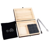 Whisky Stones Cube Shaped Granite Chilling Whiskey Rocks Set Recyclable Quick Drying Whisky Stones with Pine Box In Australia - Darrahopens