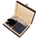 Whisky Stones Cube Shaped Granite Chilling Whiskey Rocks Set Recyclable Quick Drying Whisky Stones with Pine Box