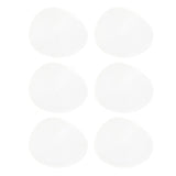 6PCS Round Placemat Woven White Table Mat Heat Insulation Easy to Clean Versatile Dining Accessory for Home Kitchen Decor
