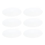 6PCS Round Placemat Woven White Table Mat Heat Insulation Easy to Clean Versatile Dining Accessory for Home Kitchen Decor