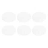 6PCS Round Placemat Woven White Table Mat Heat Insulation Easy to Clean Versatile Dining Accessory for Home Kitchen Decor