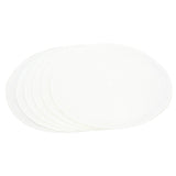 6PCS Round Placemat Woven White Table Mat Heat Insulation Easy to Clean Versatile Dining Accessory for Home Kitchen Decor