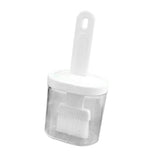 Integrated Silicone Oil Bottle Brush Olive Oil Dispenser Bottle with Silicone Brush for Cooking Baking Barbecue Pickling White