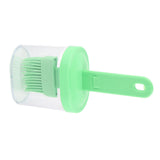 Integrated Silicone Oil Bottle Brush Olive Oil Dispenser Bottle with Silicone Brush for Cooking Baking Barbecue Pickling Green
