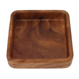 Walnut Fruit Plate Smooth Textured Elegant Wood Serving Tray for Snack Fruit Nut Kitchen Utensils Square 15x15cm In Australia - Darrahopens
