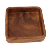 Walnut Fruit Plate Smooth Textured Elegant Wood Serving Tray for Snack Fruit Nut Kitchen Utensils Square 15x15cm In Australia - Darrahopens