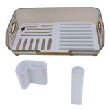 Dish Drying Rack Multifunctional PP Space Saving Clean Hygienic Dish Drainer for Kitchen Sink In Australia - Darrahopens