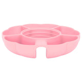 5 Grid Silicone Divided Serving Tray Snack Divider Divided Container Round Serving Platter for 40oz Cup Pink In Australia - Darrahopens