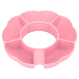 5 Grid Silicone Divided Serving Tray Snack Divider Divided Container Round Serving Platter for 40oz Cup Pink In Australia - Darrahopens