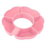 5 Grid Silicone Divided Serving Tray Snack Divider Divided Container Round Serving Platter for 40oz Cup Pink In Australia - Darrahopens
